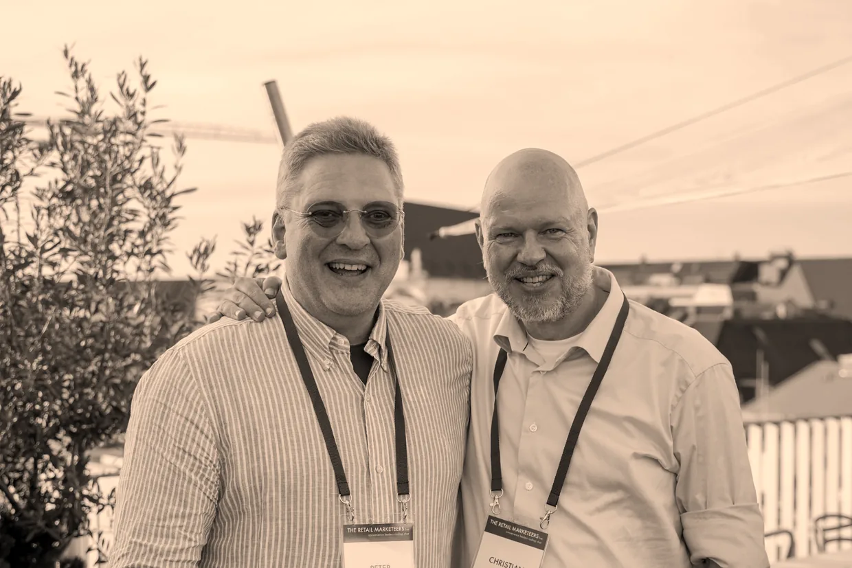 Peter Zimmermann und Christian Warning (The Retail Marketeers) auf einer Branchenveranstaltung